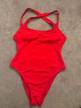 Xhilaration Red One-Piece Swimsuit